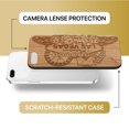 thumbnail image 6 of Case Yard Wooden Case Outside Soft TPU Silicone Slim Fit Shockproof Wood Protective Phone Cover for Girls Boys Men and Women Supports Wireless Charging Las Vegas Gambler Design case for iPhone-8-Plus, 6 of 7