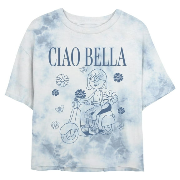 Juniors Lizzie McGuire Ciao Bella Scooter T Shirt
