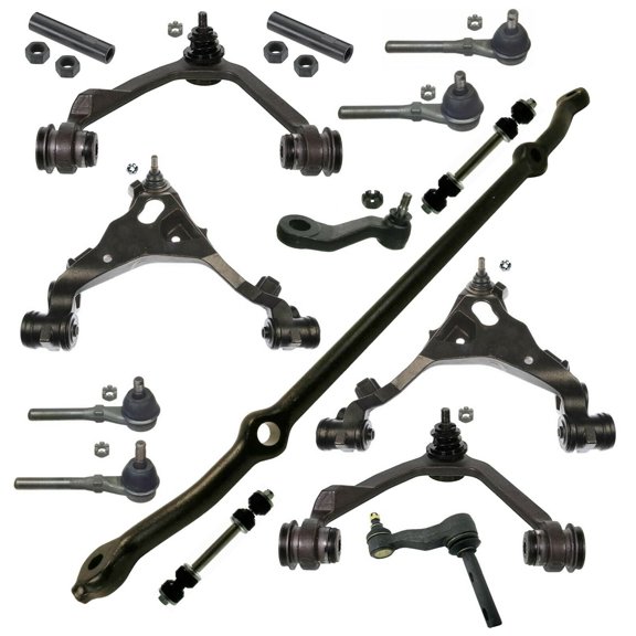 15 Pc Steering & Suspension Kit Control Arms & Ball Joints, Center Link with Idler & Pitman Arms Fits select: 1997-2003 FORD F150, 1997-2002 FORD EXPEDITION
