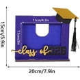 thumbnail image 2 of 2026 Graduation Photo Frame Wooden Desk Ornament with Cap and Tassel｜Elegant Keepsake for Celebrating Achievements, Durable Craftsmanship, Perfect for Memorial Display, 2 of 5