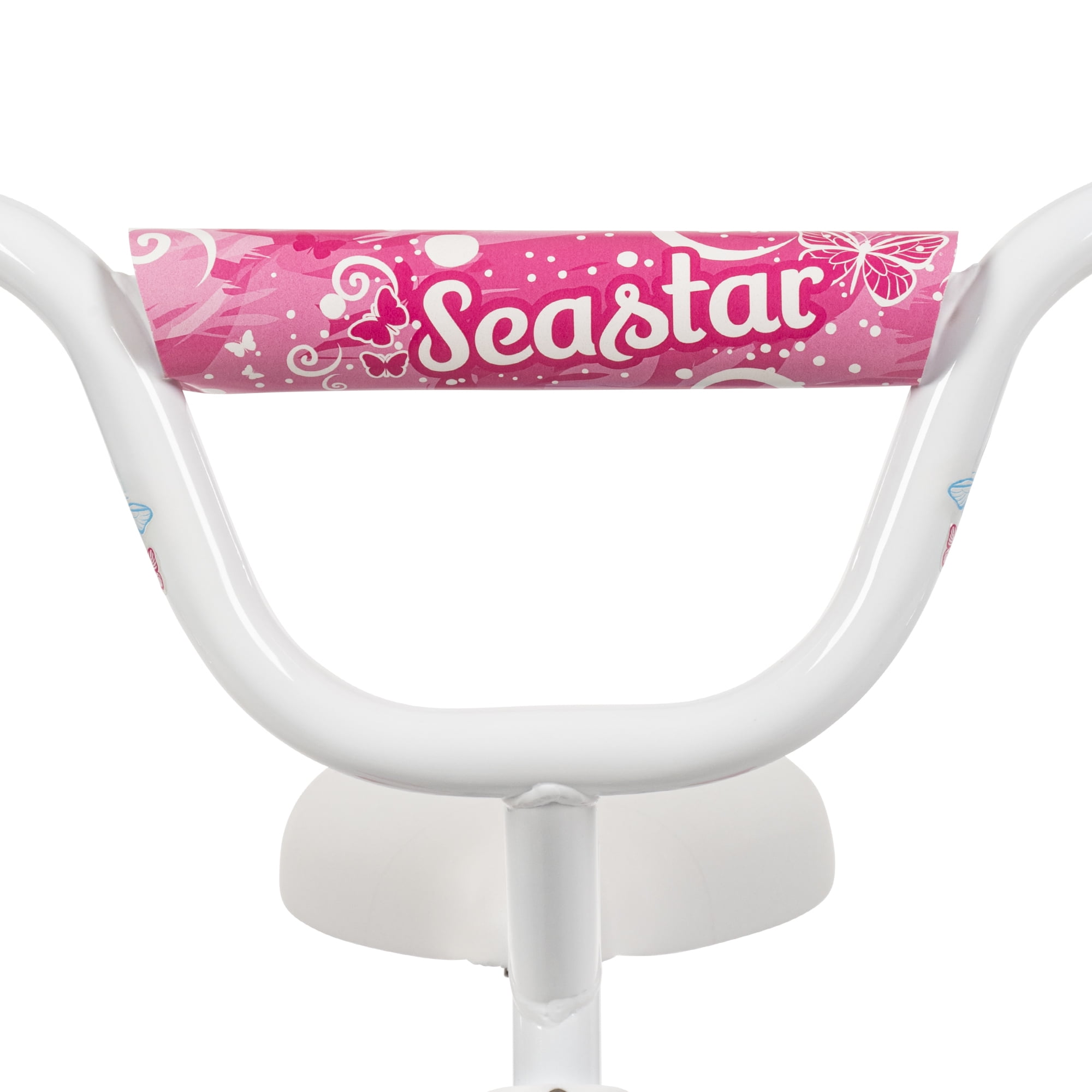 Huffy Sea Star 14-inch Girls’ Bike with Training Wheels, Blue/Pink, 4-6 years old