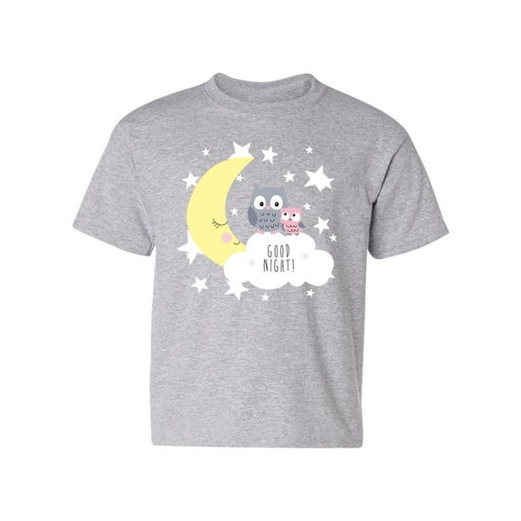 Cute Owls On The Clouds   T-Shirt Juniors -Image by Shutterstock,  x-Large