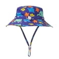 thumbnail image 4 of Fraobbg Beach Baby Sun Hat UPF 50+ Sun Protection Wide Brim Bucket Hats Toddler, 4 of 6
