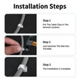 thumbnail image 3 of 100 Pack Clips de Câble Ronds Blancs Solides et Durables - 7mm, 3 of 5
