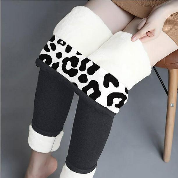 Long Pants For Women Women Print Warm Winter Tight Thick Velvet Wool  Cashmere Pants Trousers Leggings Gray M JE 