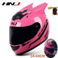 thumbnail image 2 of Casco de moto Casco de moto con orejas Casco de moto con personalidad HNJ Casco de moto integral Casco de motocross unisex Cascos para motos 4 estaciones, 2 of 5