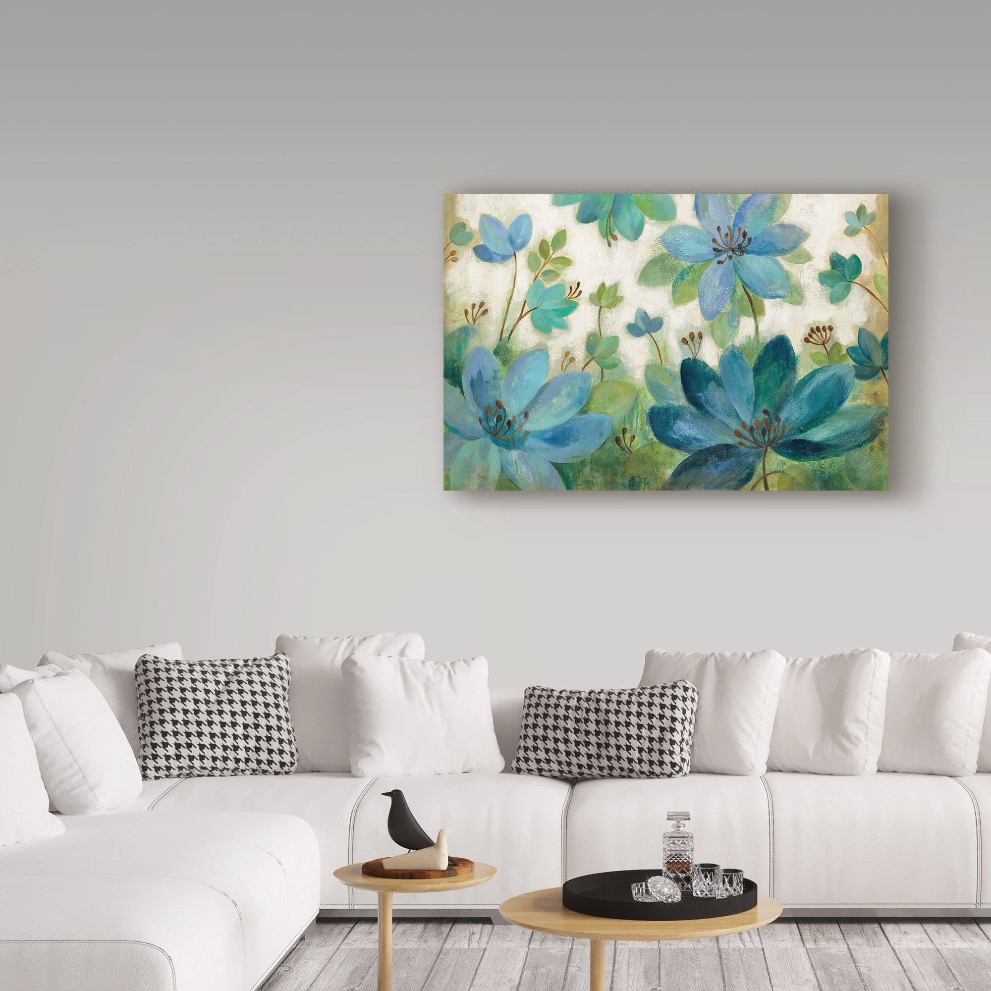 Trademark Fine Art 'Peacock Bloom' Canvas Art by Silvia Vassileva