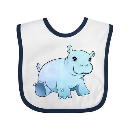 

Inktastic Cute Baby Hippo Gift Baby Boy or Baby Girl Bib