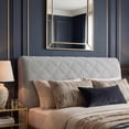 thumbnail image 3 of Bedroom Headboard Bed Soft Stretch Velvet Slipcover Quilted Padded Headboard Protector,47x26x10 inch, 3 of 7