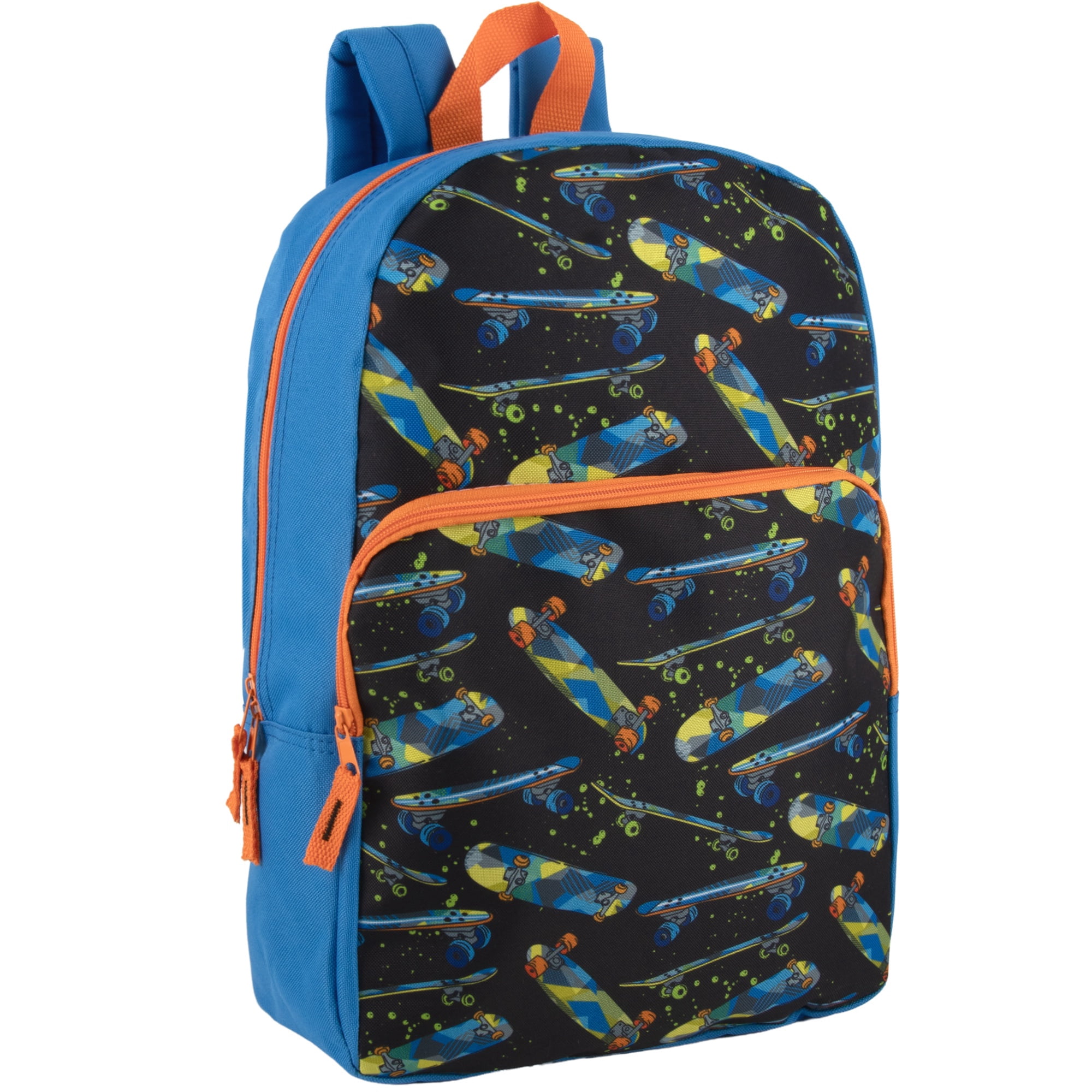 24 Pack of Bulk Wholesale 17 Inch Fun Printed Backpacks for Commute and Travel in Fun Mixed Boys Pack