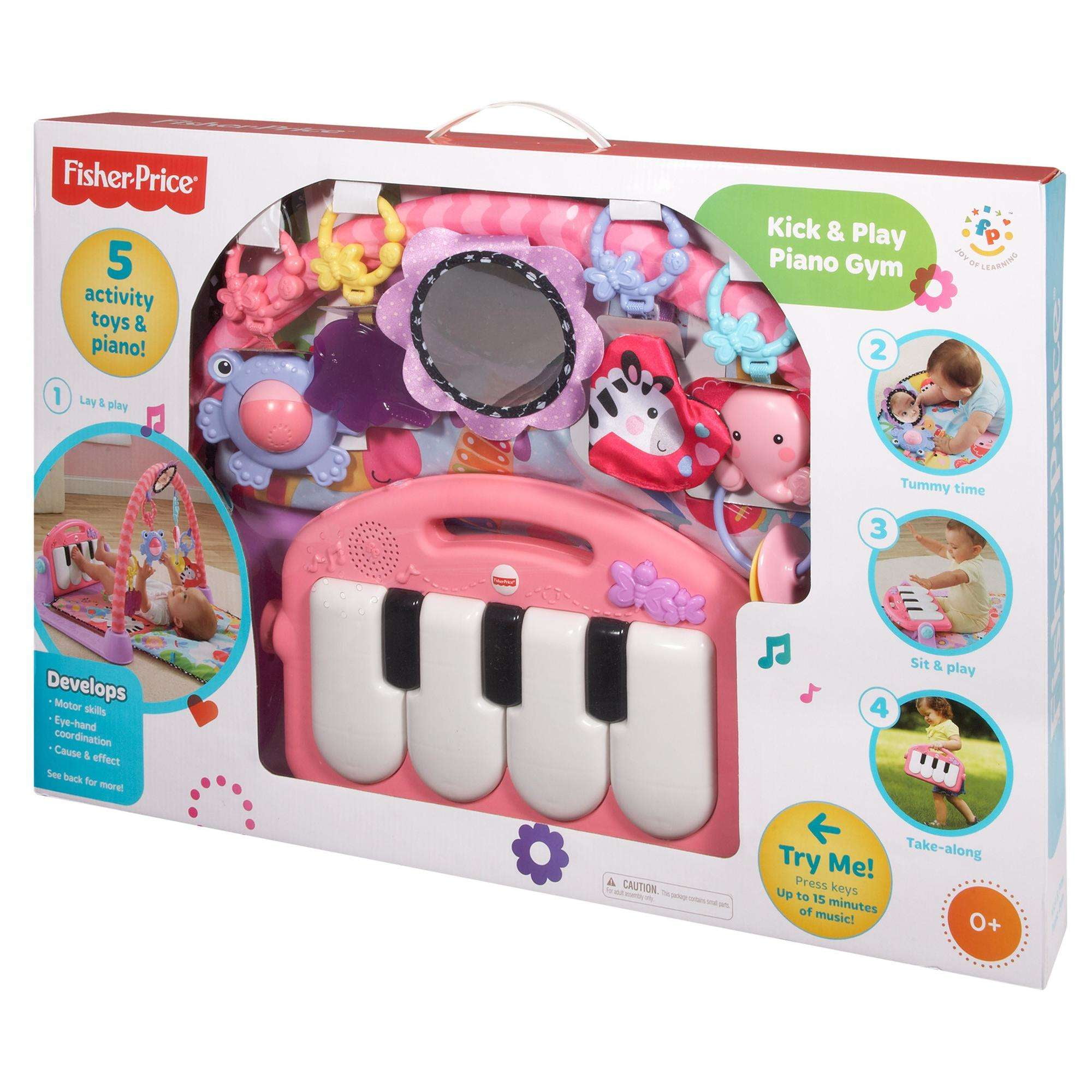 fisher price piano play mat pink