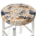 thumbnail image 3 of Susaid Butterflies Print Elastic Bar Stool Cover Personalized Washable Stool Cover for Barbershop Home Bar Kitchen-12 inch, 3 of 7