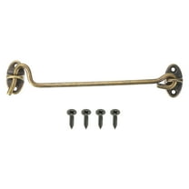 6" Hook and Eyes Catch Door Latch Locks, Brass Cabin Hooks Fastener, Bronze