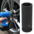 thumbnail image 3 of Black Satin Coating Black Drive Impact Socket, Impact Socket, Air Tool Other Hand Tools For 1/2 Inch Drive Extension Rod Impact Tool 21mm, 3 of 7