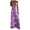 Purple, variant on AOOCHASLIY Womens Sundresses Casual Clothes Women Summer Casual Floral Printed Slimming Sling Party Long Dress