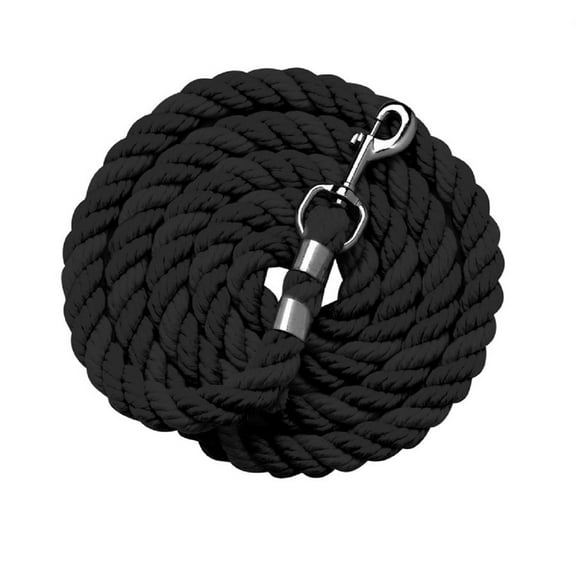 Perri's 1/2" Cotton Lead (One Size, Black)