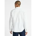 thumbnail image 4 of Free Assembly Men's Button Front Poplin Oxford Shirt with Long Sleeves, Sizes XS-3XL, 4 of 6