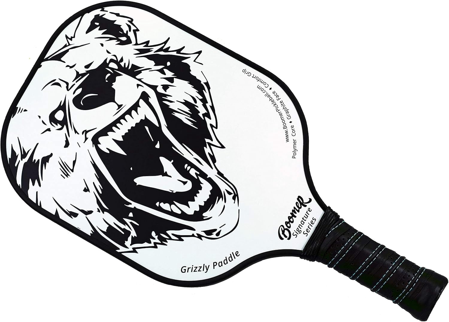 Boomer Signature Series Pickleball Paddle Graphite Face with Polymer Honeycomb Core Cushion Grip 7.8 oz