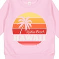 thumbnail image 3 of Inktastic Kailua Beach Hawaii Retro Sunset Toddler Sweatshirt, 3 of 4