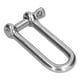 thumbnail image 4 of Grillete de apunco, Grillete en d Largo Pasador de Tornillo Grillete de Ancleje Grillete de anillo en d acero inoxidable 304 pasador de tornillo de anclaje recto conector de de, 4 of 7