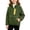Green, variant on Polar Fleece Jacket for Girls Full Zip up Stand Collar Warm Winter Coat with Contrast Zipper Chest Pocket Casual Soft Outerwear for School Outdoor Play 4-5 Years