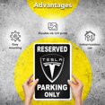 thumbnail image 4 of Señal de solo estacionamiento de Tesla - Cartel de Tesla de aluminio de 8x12 - Regalos para propietarios de Tesla - Señal de garaje de Tesla - Regalos de Tesla para hombres - Estacionamiento de señale, 4 of 5