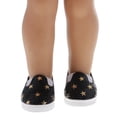 thumbnail image 2 of Zapato informal estampado sin cordones para muñecas American Doll de 18 pulgadas, color negro, 2 of 9