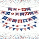 thumbnail image 1 of Independence Day Flag Statue of Liberty Yard Sign, 4th of July Memorial National Party Supplies Decorations Balloons, Foldable Metal Frame Wooden Base, High-Quality Printing, for Outdoor, 1 of 8