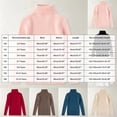 thumbnail image 6 of ClothesFuns Girls Turtleneck Sweater Teen Cute Ribbed Long Sleeve Knit Pullovers Kids Fall Winter Casual Warm Sweaters Tops, 6 of 9