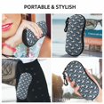 thumbnail image 6 of KLL Cute Rabbit Floral Print Eyeglass Case for Men & Women's Classy Travel Eyewear Holder Case Zipper Eyeglasses Case With Hook, 6 of 6