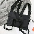 thumbnail image 4 of WRKEKC Storage Bins Radio Chest Bag Universal Hands Free Radio Front Bag Hip Hop Bag Chest Vest Bag Sling Bag Two-Way Radio Talkie Vest Black L, 4 of 8