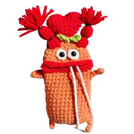 

Virmaxy Discount Cute Net Red Car Key Case Case Buckle Female Car Key Protective Case Electric Car Key Woolen Pendant