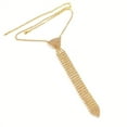 thumbnail image 5 of Elegant Tie Necklace with Sparkling Rhinestones for Formal Occasion Uniform Tie Punk Jeweled Chain Tie, 5 of 6