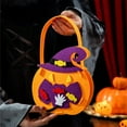 thumbnail image 6 of Diceymbol Halloween Treat Bag Soft Fabric Gift 6.69x5.51 Inch, 6 of 7