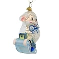 thumbnail image 3 of Christopher Radko Company Baa Baa Baby Boy - 5 Inch, Glass - Ornament Christmas Sheep Blue 1017608 Blue, 3 of 3