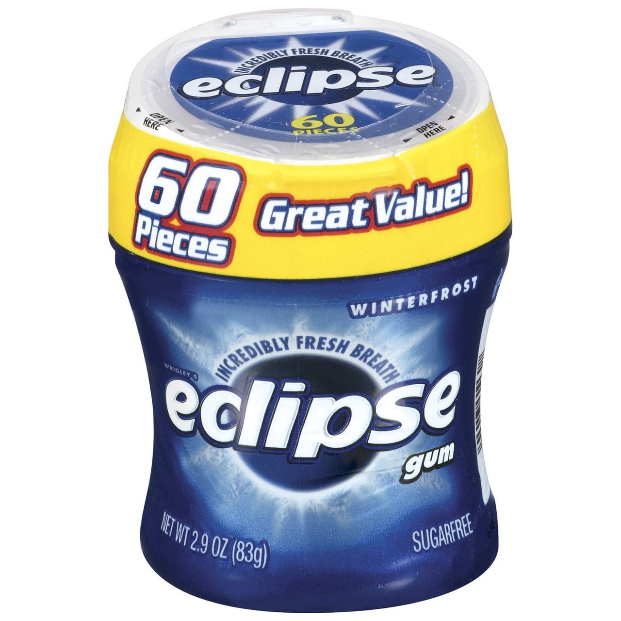 Eclipse Big E Gum Variety Pack - 4 pack, 60 pieces each