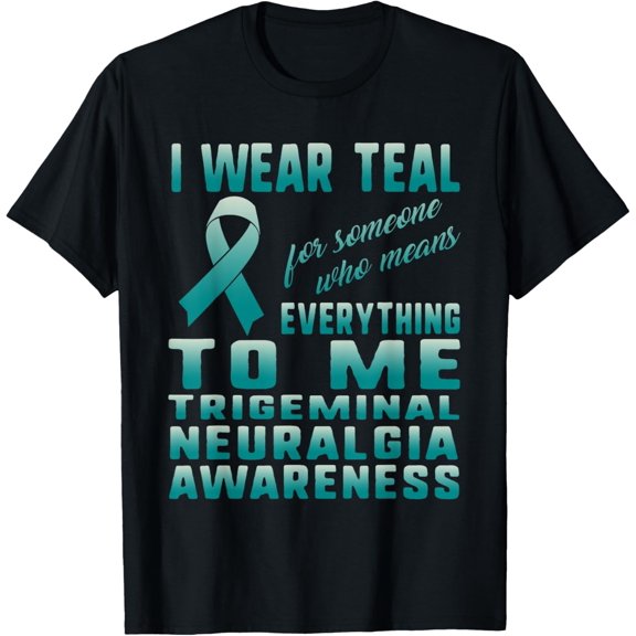 Premium Comfort - Trigeminal Neuralgia Awareness Wear Teal Support Facial Pain T-Shirt