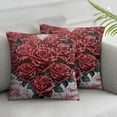 thumbnail image 3 of BANET 2 Pack Waterproof Outdoor Valentines Day Pillow Covers White Pink Flower Throw Pillow Cases Farmhouse Decorations Cushion Cover Double Sided 18x18in, 3 of 7