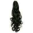 thumbnail image 2 of SHCKE 24" Long Claw Clip Ponytail Extensions Synthetic Curly Wavy Ponytail Hairpiece Jaw Clip Ponytail Extension for Women, 2 of 4