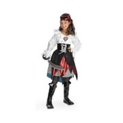 Pirate Lass Caribbean Wench Buccaneer Girl Fancy Dress Halloween Child Costume