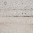 thumbnail image 2 of Zelouf Amaya Burnout Mesh  , Sewing, DIY, Crafts Fabric by the Yard, White/sky, 3 Yard, 2 of 5
