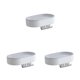 thumbnail image 4 of sweethay Jabonera de baño, soporte de caja de jabón de baño montado en la pared con gancho, estante de almacenamiento de esponja, plástico Type1 NO1, 4 of 6