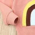 thumbnail image 5 of Bagilaanoe 2pcs Toddler Baby Girl Boy Long Pants Set Rainbow Print Long Sleeve Pullover Tops + Trousers 6M 12M 18M 24M 3T Kids Casual Outfits, 5 of 6