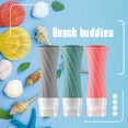 thumbnail image 3 of 5-Pack Silicone Travel Bottles Set: TSA-Approved, Leakproof Containers for Toiletries, Shampoo, Lotion & Liquids - Includes Refillable Colorful Bottles & Travel Bag, 3 of 4