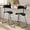 Black-2 Pcs, variant on Memoryfield Bar Stools Set of 2, Modern Counter Height Stools with Back, Faux Leather Bar Chairs with Ergonomic Backrest & Metal Legs for Kitchen Island, Home Bar, Black