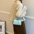 thumbnail image 6 of Women's Handbag Fashionable Small Square Bag Shoulder Bag Soft Leather Cross Bag, 6 of 23
