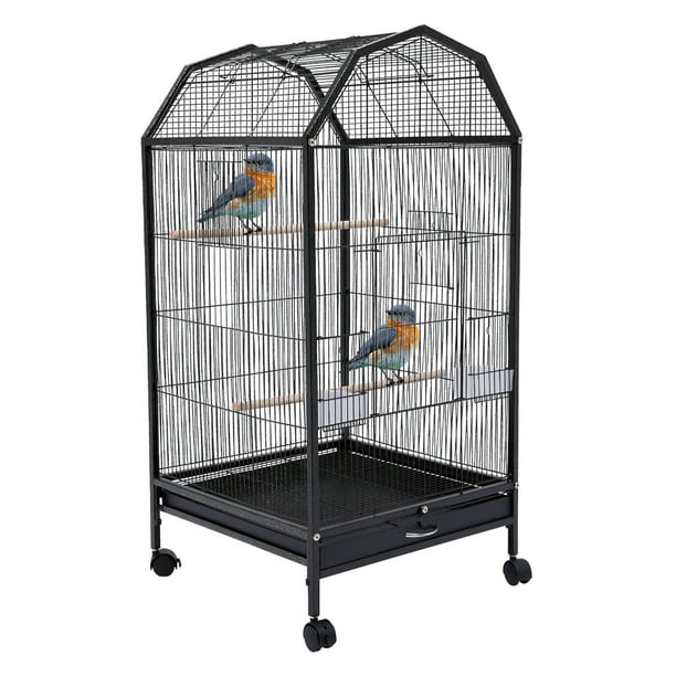 Odysseus i går Rejse Ethedeal Large Pet Bird Cage with Stand Wheel Cockatiel Parakeet Finch  Parrot Birdcage - Walmart.com