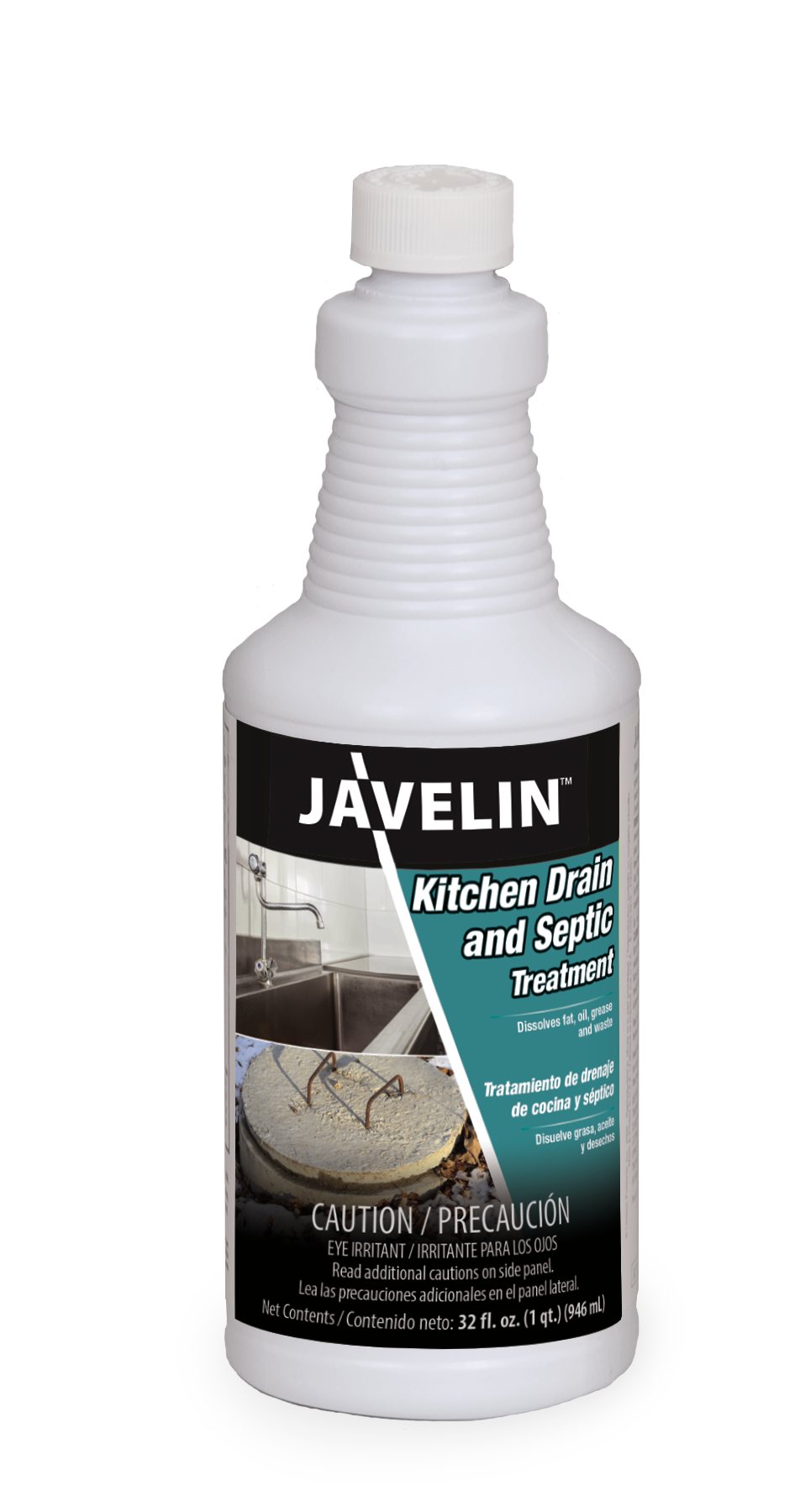 Javelin Kitchen Drain and Septic Treatment 1 Quart Bottle