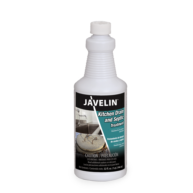 Javelin Kitchen Drain and Septic Treatment 1 Quart Bottle