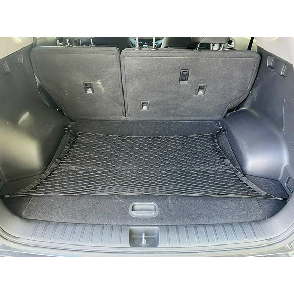 EACCESSORIES EA Trunk Organizer Cargo Net for Hyundai Tucson 2015-2023 – Floor Style Cargo Net for SUV – Premium Mesh Elastic Car Trunk Organizer Vehicle Carrier Storage – Compatible with Tucson